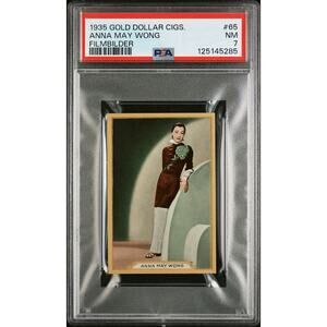 SUPER RARE 1935 Gold Dollar Cigs Anna May Wong PSA 7 Only 2 Graded! Piccadily